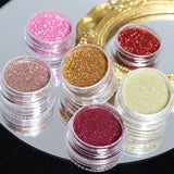 6pcs Powder Sequins Glitter Resin Pigment Epoxy Glitter Kit Nail Art Decoration