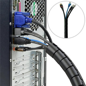 Flexible Spiral Cable Wire Protector Cord Organizer