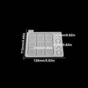 Small Kind OX Chess Game Silicone Mold for DIY UV Epoxy Resin Crafts