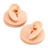 1:1 Human Ear Model Soft Silicone Display Acrylic Teaching Tools Practice Ear