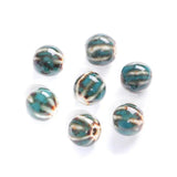 10pcs 11mm Flower Crack Western Dates Round Beads DIY Pendant Hand Chain