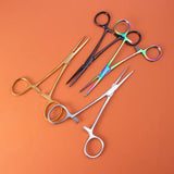 316L Steel Piercing Clamp Straight Head Pliers Forceps