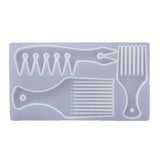 African Hair Comb Resin Molds DIY Craft Tools Silicone Mold