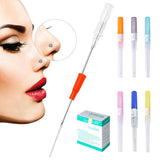 6PCS Sterilized Catheter Piercing Needles 14G 16G 18G 20G 22G 24G