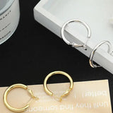 S925 Silver Needle Retro Small Earrings Women Geometric Copper Material
