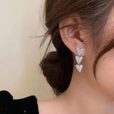Needle Long Tassel Earrings Women Alloy Earrings