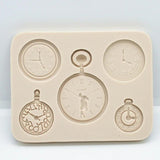 Delicate Clock Silicone Mold Resin Baking Tool DIY Chocolate Fondant Moulds