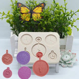 Delicate Clock Silicone Mold Resin Baking Tool DIY Chocolate Fondant Moulds