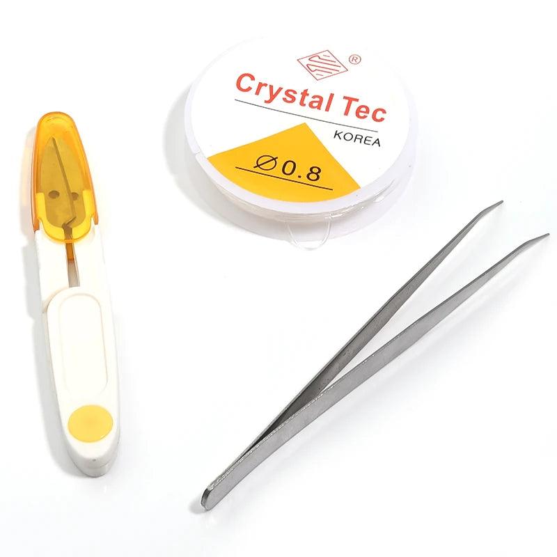 Jewelry Making Tool Kit with Beading Needle and Elastic Thread