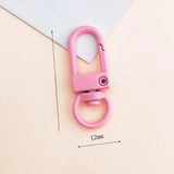 Metal Keychain Painted Door Lock Tool Candy Key Ring Accessories Men Women