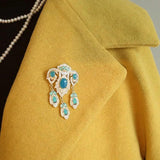 Vintage Baroque Chest Pin for Western Suit Coat