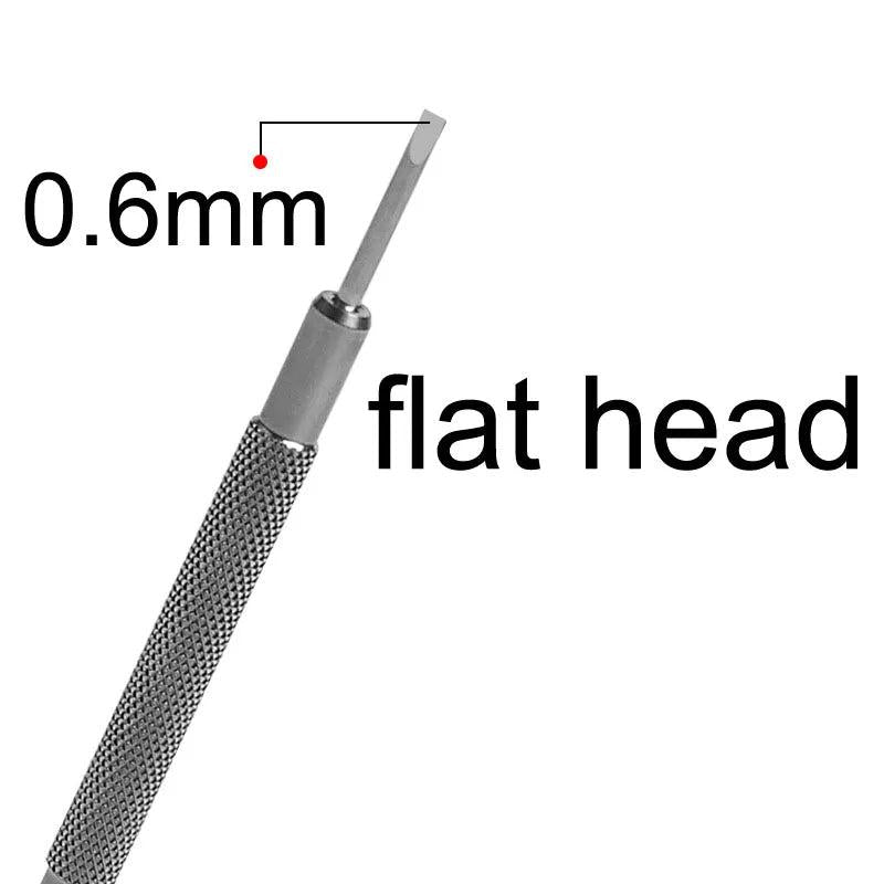 Precision Screwdriver Set Watch Jewelry Repair Tool Stainless Steel Flat Cross