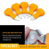 5PCS Watch Repair Tools Kit Pry Case Opener Back Cover Remover Wrench
