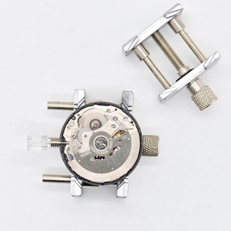 Watch Movement Holder Set 2 In 1 Case Vice Clamp Repair Tool Watchmaker