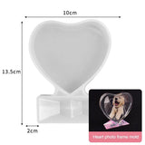 Square Heart Picture Stand Silicone Mold DIY Jewelry Making Home Decor Crafts
