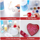 Square Heart Picture Stand Silicone Mold DIY Jewelry Making Home Decor Crafts