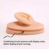 Silicone Ear Model Practice Piercing Tools Ears Stud Display