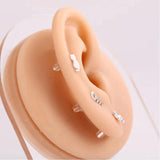Silicone Ear Model Practice Piercing Tools Ears Stud Display
