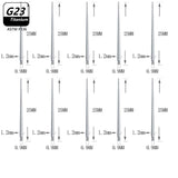 10pcs G23 Titanium Puncture Needle Guide Belly Lip Ear Eyebrow Tools