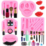 Valentine's Makeup Tools Silicone Mold Lipstick Chocolate Party DIY Fondant Cake