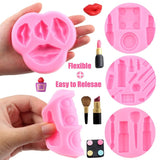 Valentine's Makeup Tools Silicone Mold Lipstick Chocolate Party DIY Fondant Cake