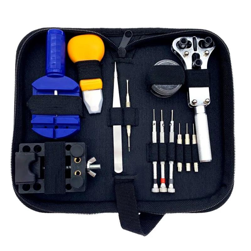 30pcs Watch Repair Tool Kit Clock Pry Screwdriver Hammer Set