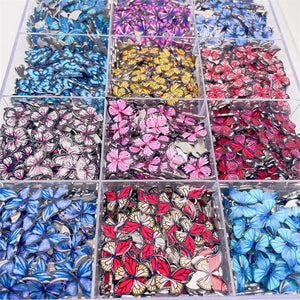 Multicolor Enamel Butterfly Charm Accessories High Alloy Insect Pendant