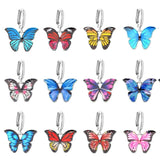 Multicolor Enamel Butterfly Charm Accessories High Alloy Insect Pendant