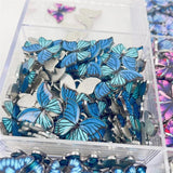 Multicolor Enamel Butterfly Charm Accessories High Alloy Insect Pendant