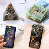 Metal Gear Clock Hand Jewelry Filling UV Resin Epoxy Mold Accessories