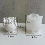 Large Owl Silicone Candle Mold 3d Animal Owl Aromatherapy Plaster Resin Crafts