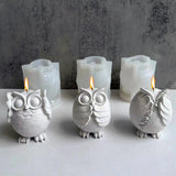 Large Owl Silicone Candle Mold 3d Animal Owl Aromatherapy Plaster Resin Crafts