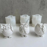 Large Owl Silicone Candle Mold 3d Animal Owl Aromatherapy Plaster Resin Crafts