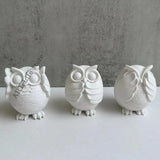 Large Owl Silicone Candle Mold 3d Animal Owl Aromatherapy Plaster Resin Crafts