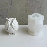 Large Owl Silicone Candle Mold 3d Animal Owl Aromatherapy Plaster Resin Crafts