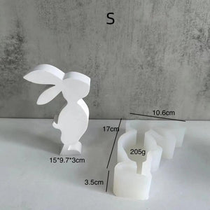 Easter Rabbit Silicone Candle Mold DIY Resin Pouring Clay Decoration Mold