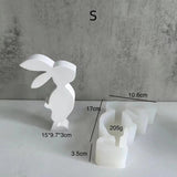 Easter Rabbit Silicone Candle Mold DIY Resin Pouring Clay Decoration Mold