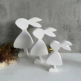 Easter Rabbit Silicone Candle Mold DIY Resin Pouring Clay Decoration Mold