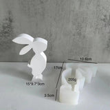 Easter Rabbit Silicone Candle Mold DIY Resin Pouring Clay Decoration Mold