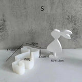 Easter Rabbit Silicone Candle Mold DIY Resin Pouring Clay Decoration Mold