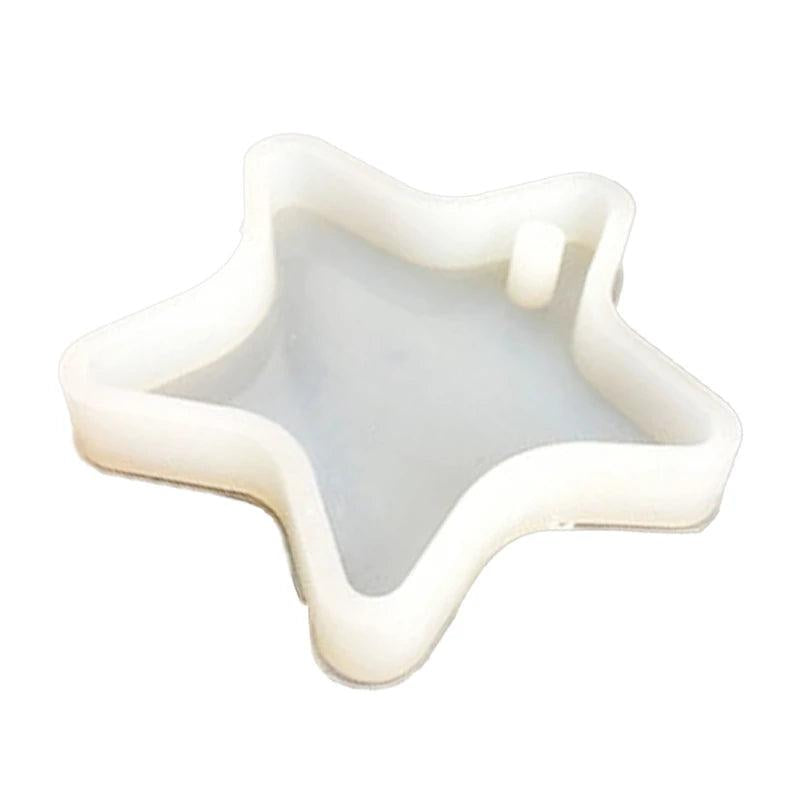 Star Keychain Resin Mold DIY Crafts Jewelry Pendant Silicone Casting Tool