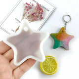 Star Keychain Resin Mold DIY Crafts Jewelry Pendant Silicone Casting Tool