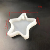 Star Keychain Resin Mold DIY Crafts Jewelry Pendant Silicone Casting Tool