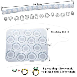 Silicone Mold For Ring Finger Jewelry Making DIY Tool Casting Mold
