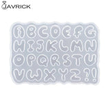 Cartoon Letters Resin Mold Alphabet Keychain Pendant UV Resin Silicone Mold