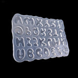 Cartoon Letters Resin Mold Alphabet Keychain Pendant UV Resin Silicone Mold