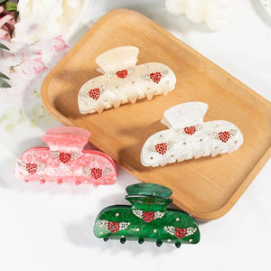 Sweet Love Wings Hair Claw Diamond Crab Hair Clip