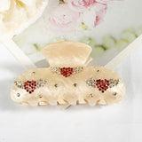 Sweet Love Wings Hair Claw Diamond Crab Hair Clip