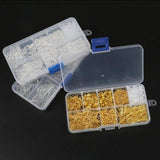 10-grid Metal Accessories Set for DIY Earrings Ear Clips Tool