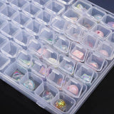 Adjustable Plastic Nail Accessories Storage Box Detachable Grid Small Accessorie